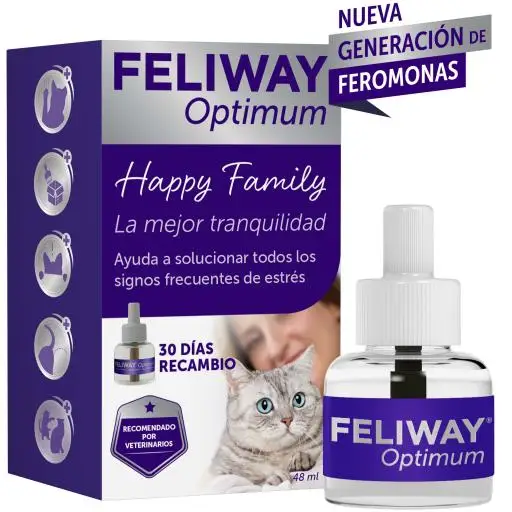 Feliway Recambio Optimum Antiestrés Para Gatos - 48 Ml48