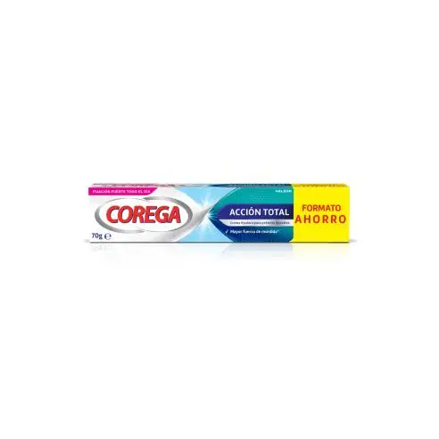 COREGA CREMA FIJADORA PARA PRÓTESIS DENTALES ACCIÓN TOTAL 70 GR