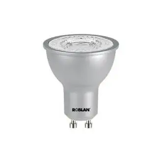 Bombilla LED GU10 4 W 4000K ECOSKYF5 ROBLAN – 410 lm, ángulo de apertura 60°, 25.000 horas, ideal para focos empotrables y de superficie en salón, dormitorio o cocina
