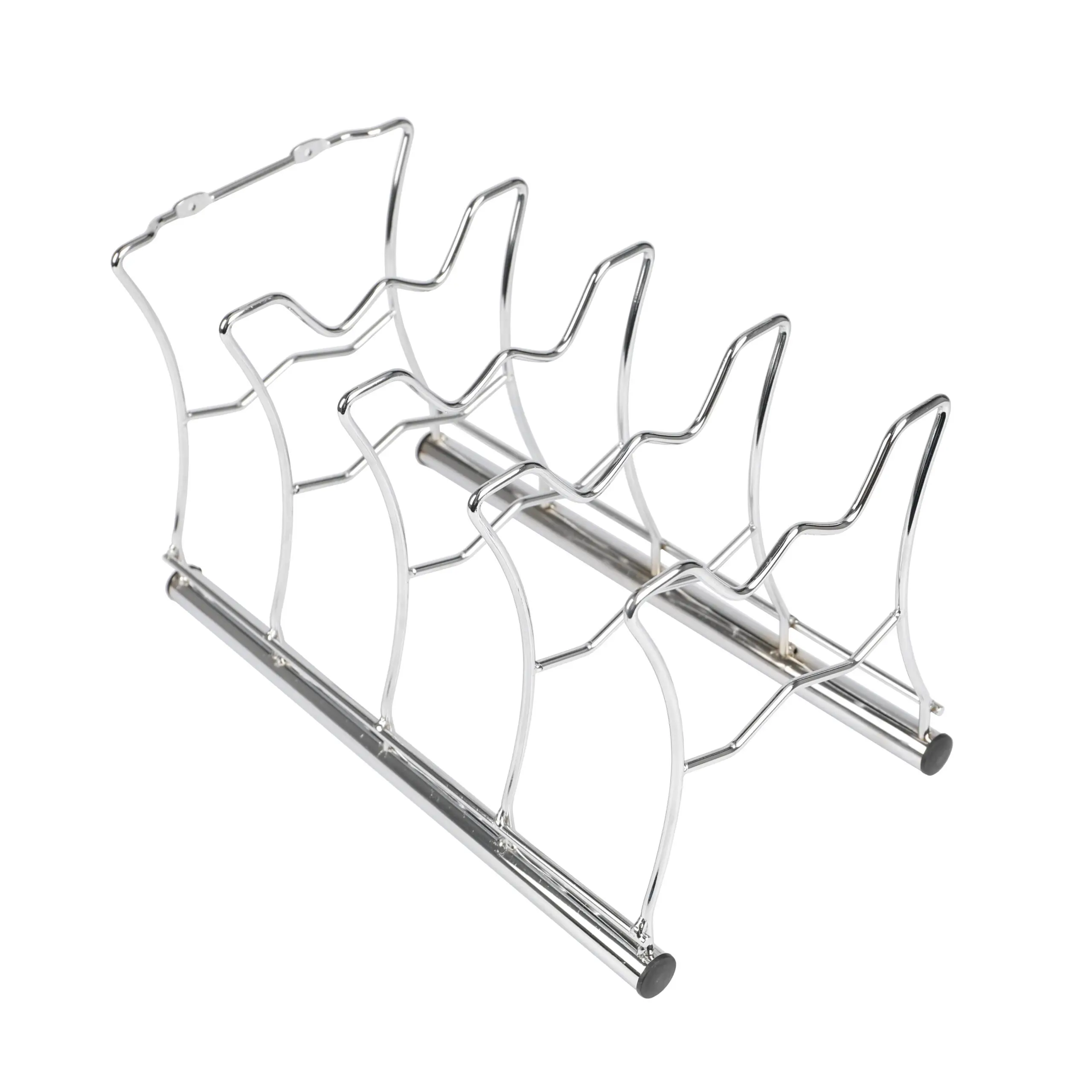 Rejilla para Ollas y Tapas, Organizador Sartenes, Organizador de Cocina, 4 Espacios, Ideal para Apilar Sartenes o Utensilios de Cocina, Ahorra y Optimiza Espacio, Modo de uso en Horizontal o Vertical,