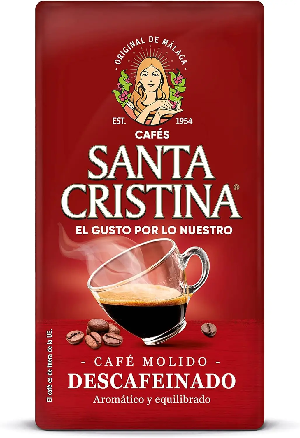 Santa Cristina decaffeinated ground coffee 250g - Pack of 4 pieces