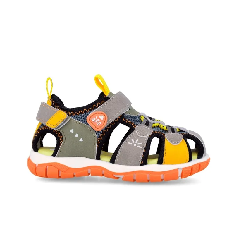Sandalias planas niño GARVALIN 262715-A156 SANDALIA TREKKING GRIS 37821 26V