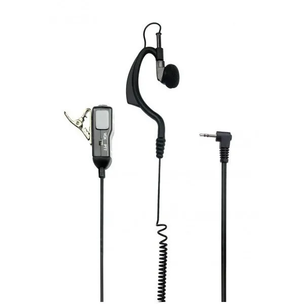 Midlan Pinganillo 2Pin Walkie XT50 XT60 XT70 G7 M48S M99S Ma21li Micrófono VOX/PTT con Auricular y Cable Rizado