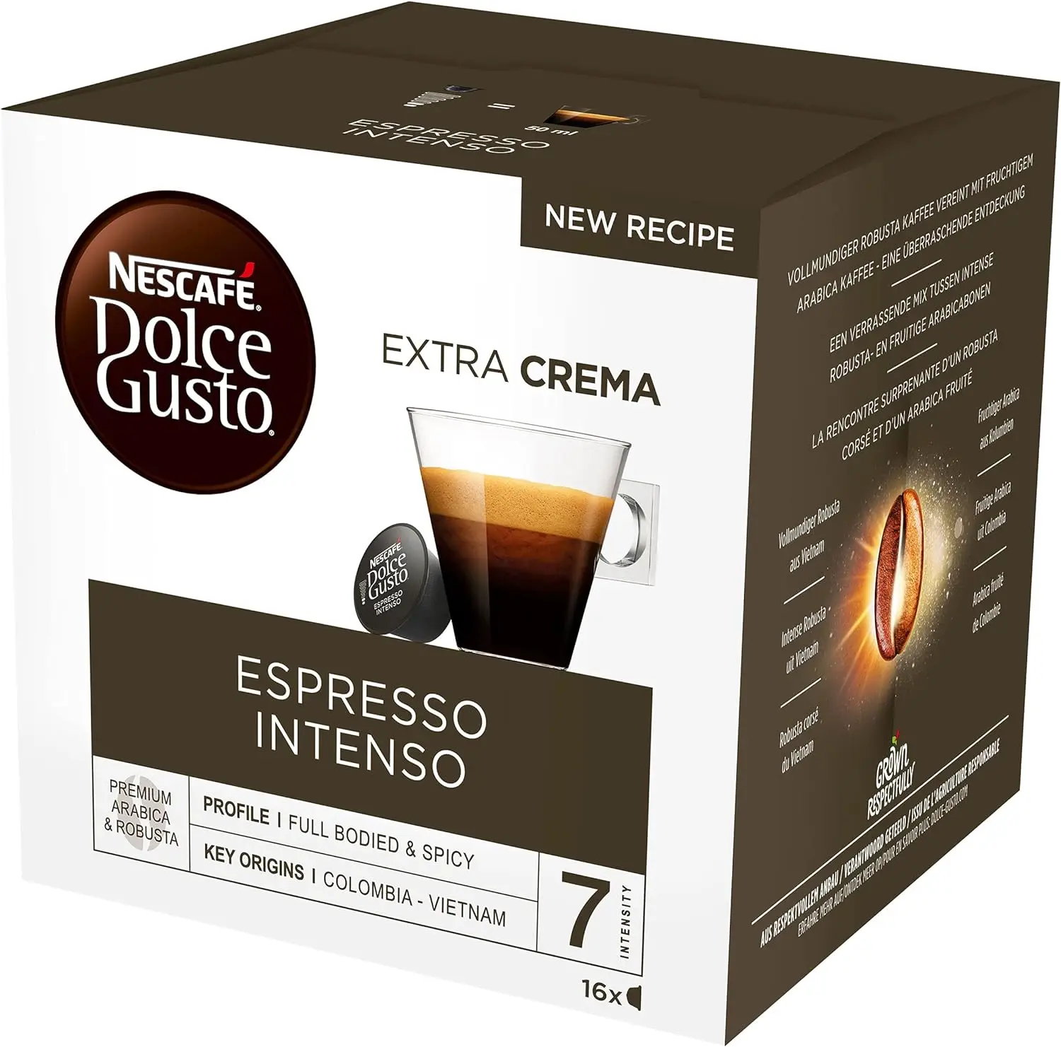 NESCAFÉ Dolce Gusto Espresso intensely-x6 pack of 16 capsules-Total: 96 capsules