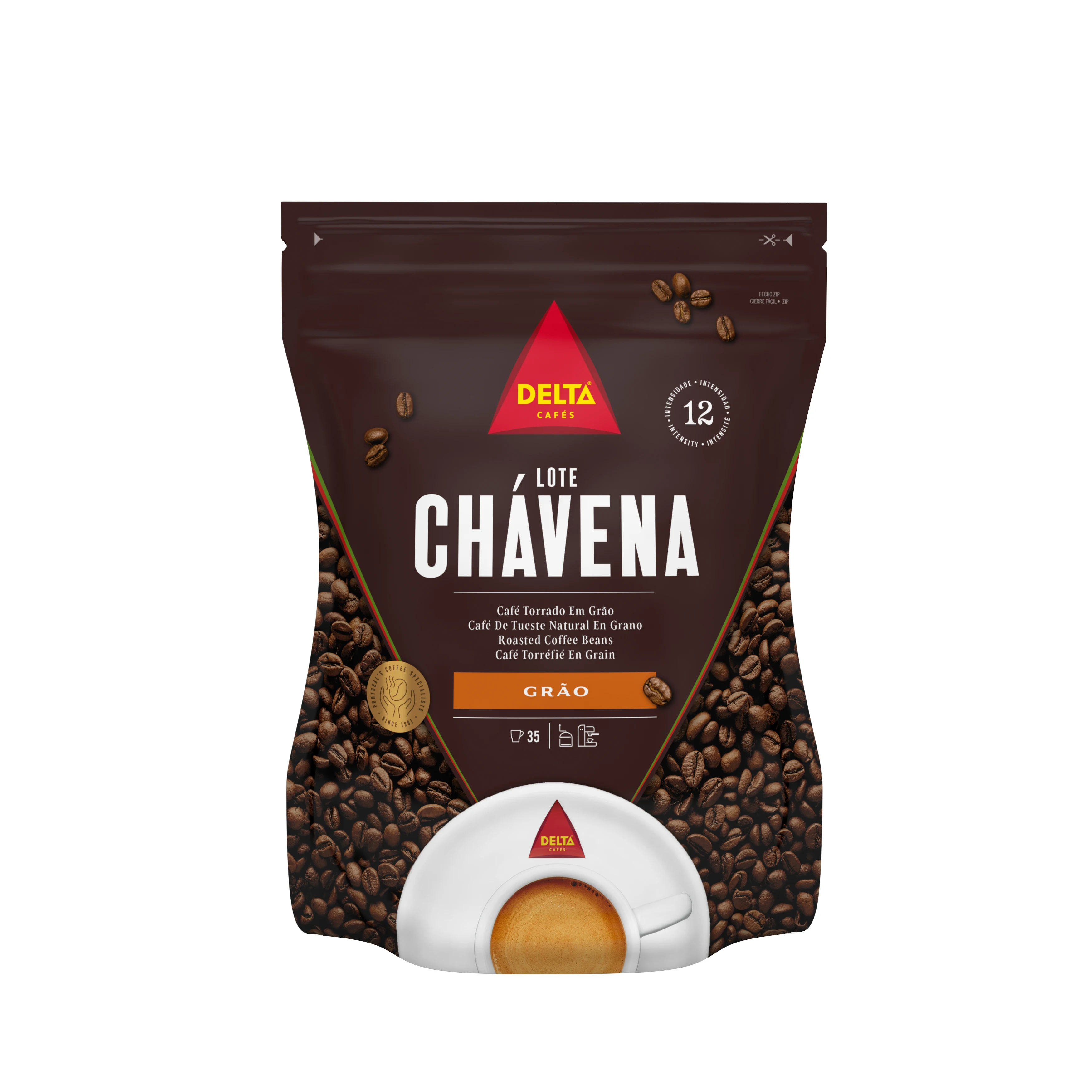 Delta Chávena  - Café Molido Natural 250 Gr - Notas a especias y palomitas