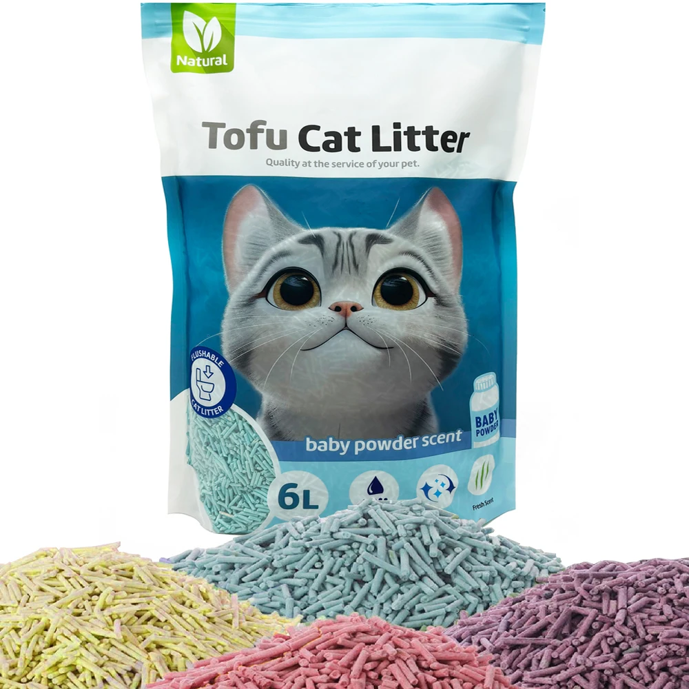 Cat agglomerant cat litter Baby Powder free easy to agglomerate odour controls in the toilet flavor Baby Powder BPS-15456