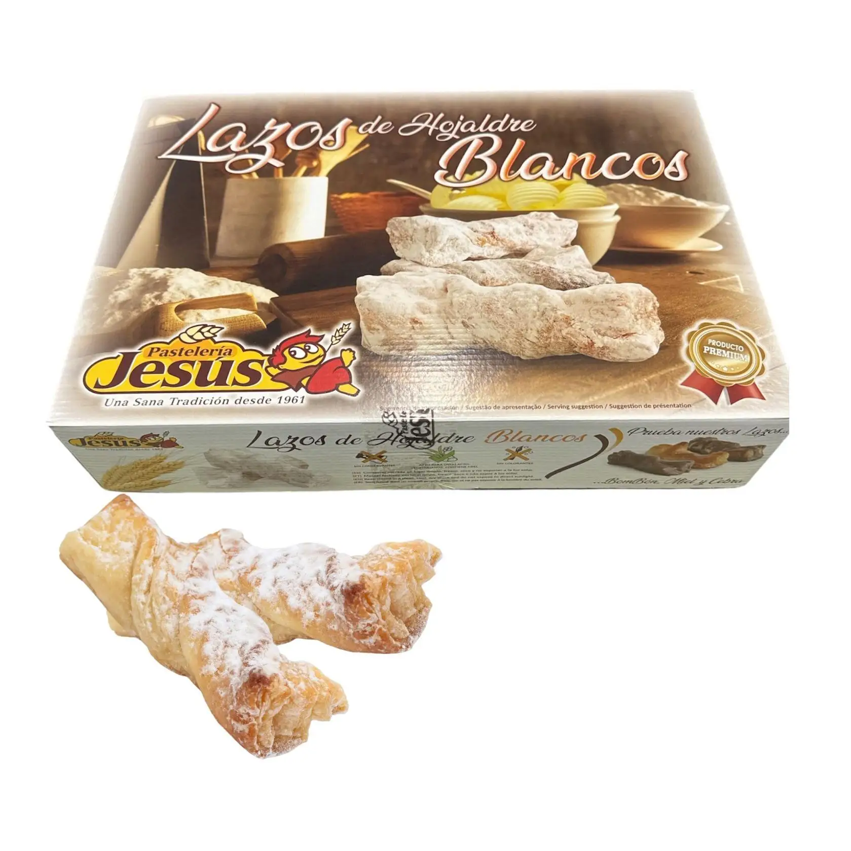 LAZOS DE HOJALDRE CON MIEL