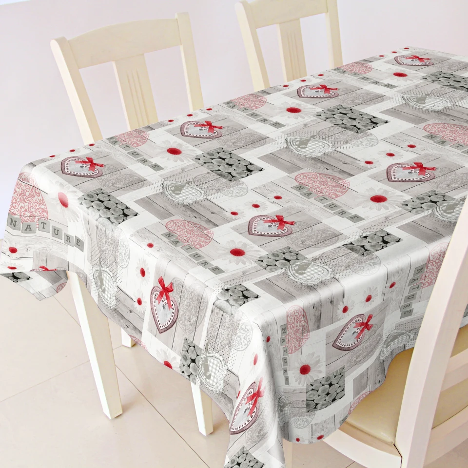 Mantel Hulehule Tex - Ciro Rojo PVC Estampado Innovador Resistente a Manchas