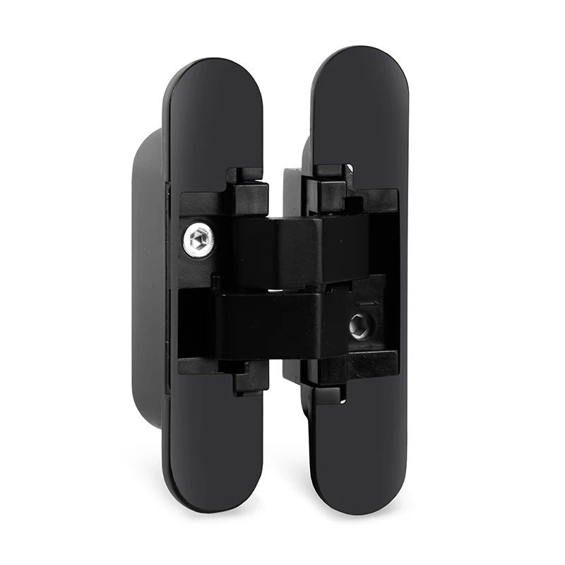 BISAGRA INVISIBLE MODELO WING 110 5×60?MM - APERTURA 180°  45KG EN ACABADO NEGRO MATE, BLANCO MATE O NIQUEL SATINADO