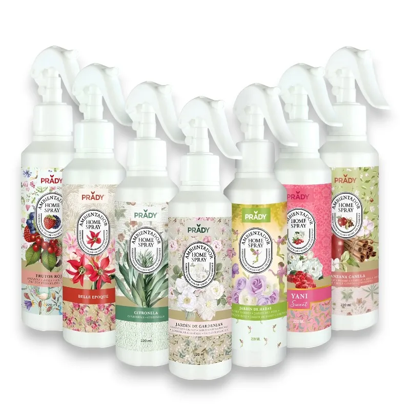 Prady Home Spray - Ambientador 220ml - Fragancias Variadas - Pack de 2 Unidades.