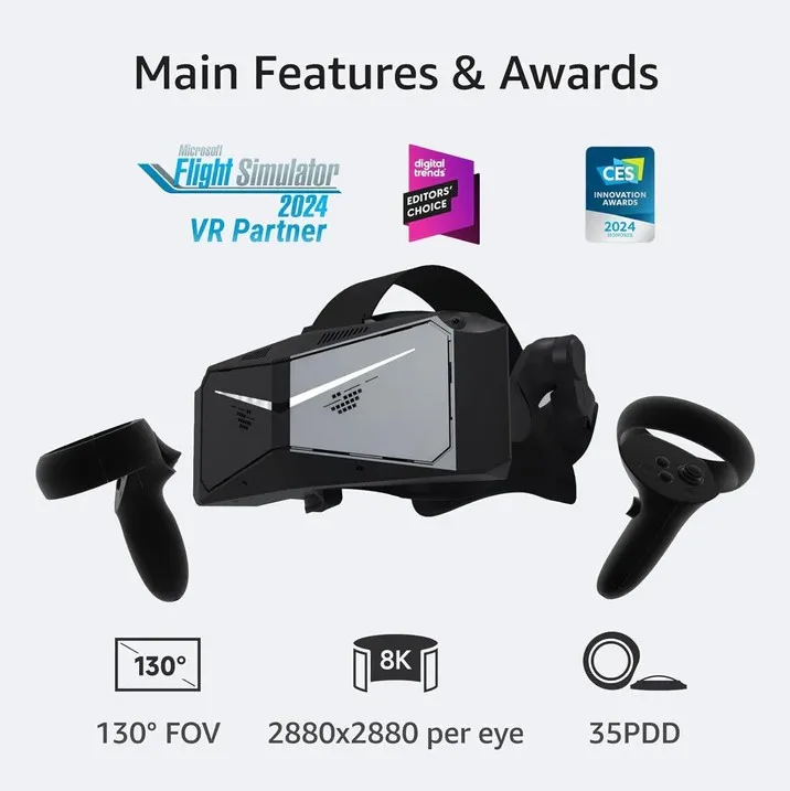 Pimax crystal light virtual reality glasses + controllers + pimax prime membership (required) #7