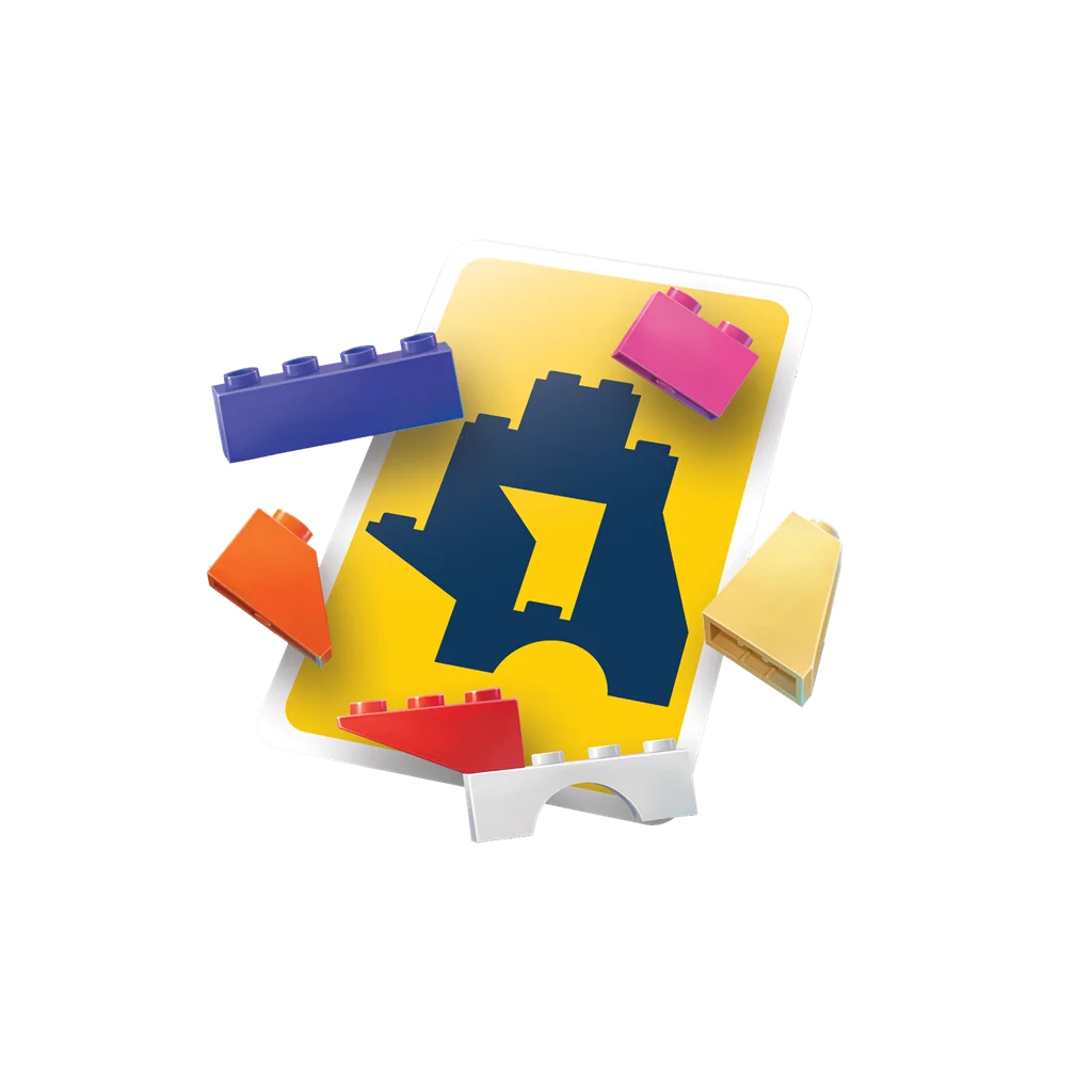 Asmodee - brick like this! The official lego game - party game - 15 mins - 2-8 players - + 7 years - spanish and portuguese