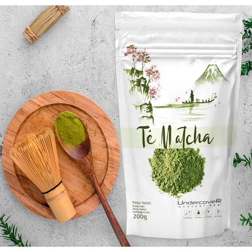 Premium Matcha-Tee, Te Matcha, Matcha, Te Matcha, Te grüner Matcha, Te Macha, Te Matcha-Eigenschaften, Matcha-Grüntee, japanischer Matcha-Tee, Matcha-Teepulver, Temacha, Premium-Qualität 200gr (200 Dosen), Matchatea, Te Matcha-Belag