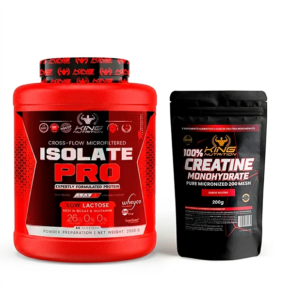 King Nutrition  Pro Isolate Protein 2Kg Proteína Isolada + 200gr de creatine monohydrate*