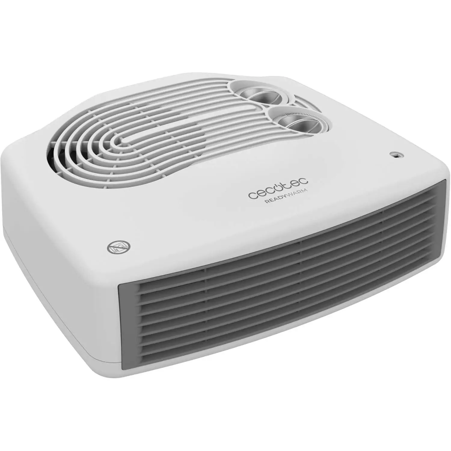 Cecotec Calefactor Eléctrico Bajo Consumo ReadyWarm 3000 Horizon White. Termoventilador, 3000W, 2 Niveles de Potencia, Termostato Ajustable, Uso Fácil e Intuitivo, Sistema Autoapagado, 28 m²