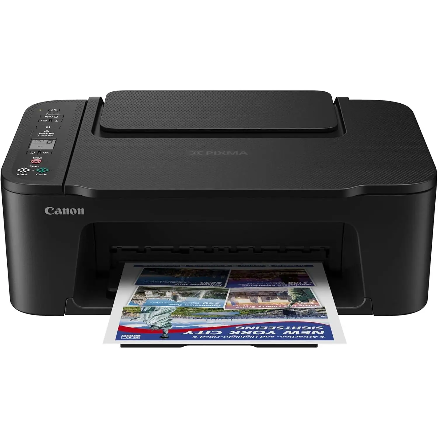 Canon PIXMA TS3750i / TS3751i Impresora Multifunción 3 en 1 Inalámbrica desde Tu SmartPhone para Uso Domestico, Sistema de Inyección de Tinta, Impresión, Escaneo y Copia, WiFi, Incluye 2 Cartuchos (Negro y Color) - Colores: Blanco o Negro