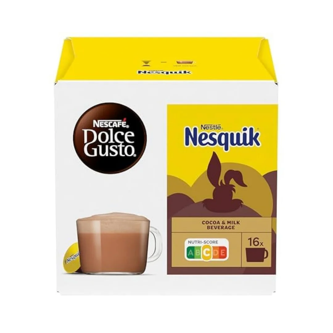Nescafé dolce gusto nesquik - pack 6 units - 96 capsules of creamy and high intensity hot chocolate