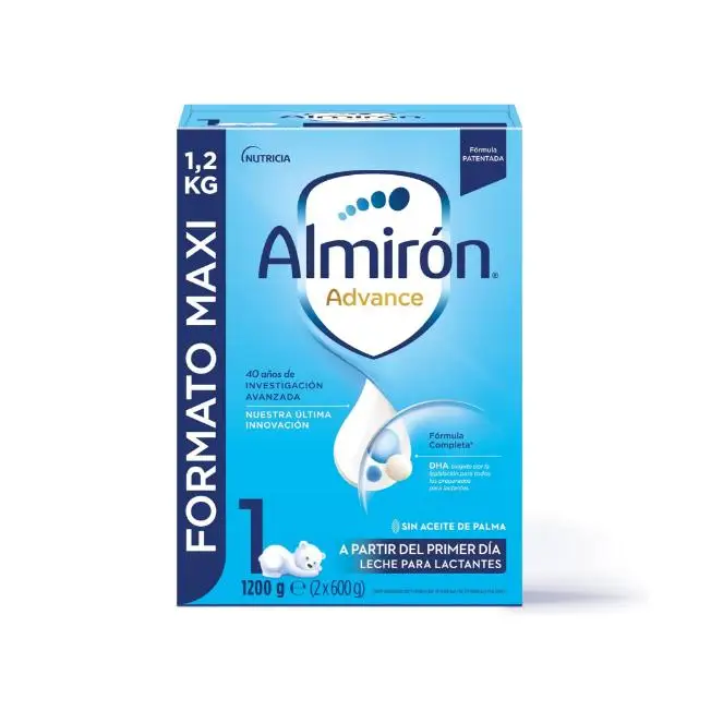 Almirón Advance 1 Leche De Inicio En Polvo, A Partir Del Primer Día, color Blanco, 1200G