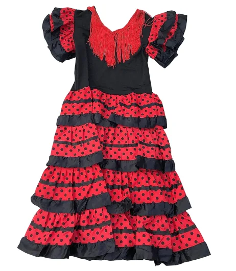 Sevillanas 4 ruffles dance flamingo dance dress for girl