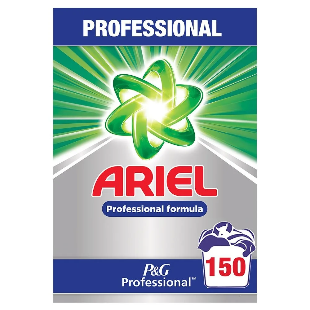 ARIEL Detergente para la ropa en polvo caja 150 lavados - Gran formato - Uso profesional