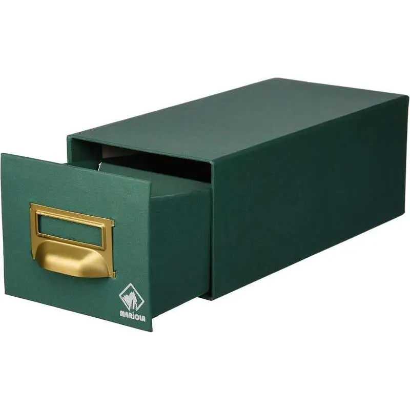 Mariola fichero carton forrado en geltex nº2 para 500 fichas - medidas 155x100x250mm - resistente y duradero - color verde