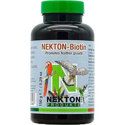 NEKTON BIOTIN Complejo vitamínico estimulante del crecimiento de plumas, 35 gr