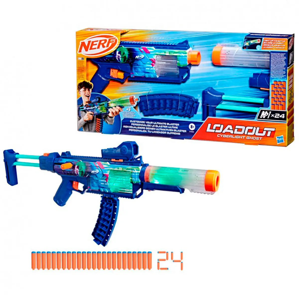 Nerf Cyberlight Ghost Lanzador