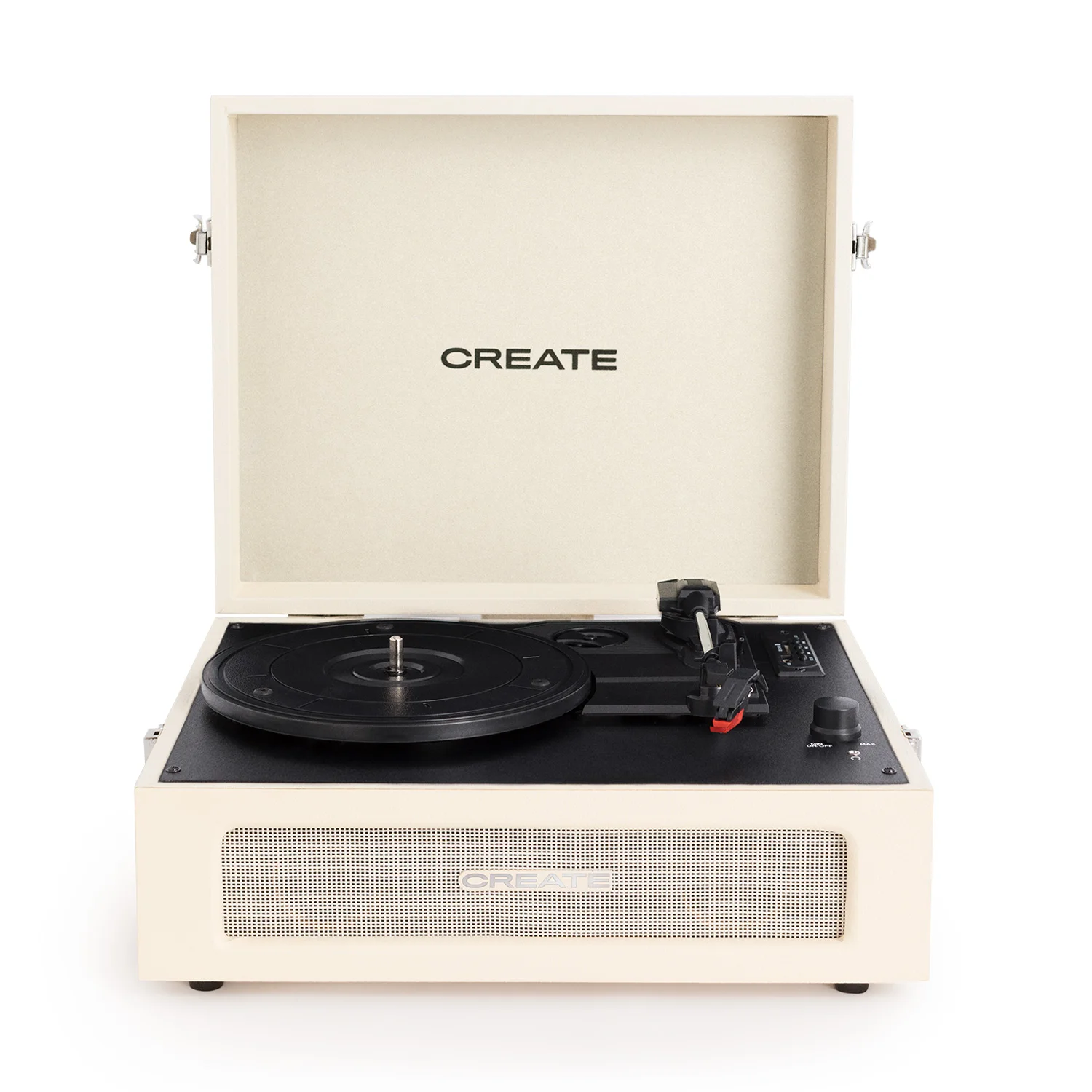 CREATE - RECORD PLAYER RETRO - Tocadiscos Retro con Bluetooth, USB, SD, MicroSD y Mp3