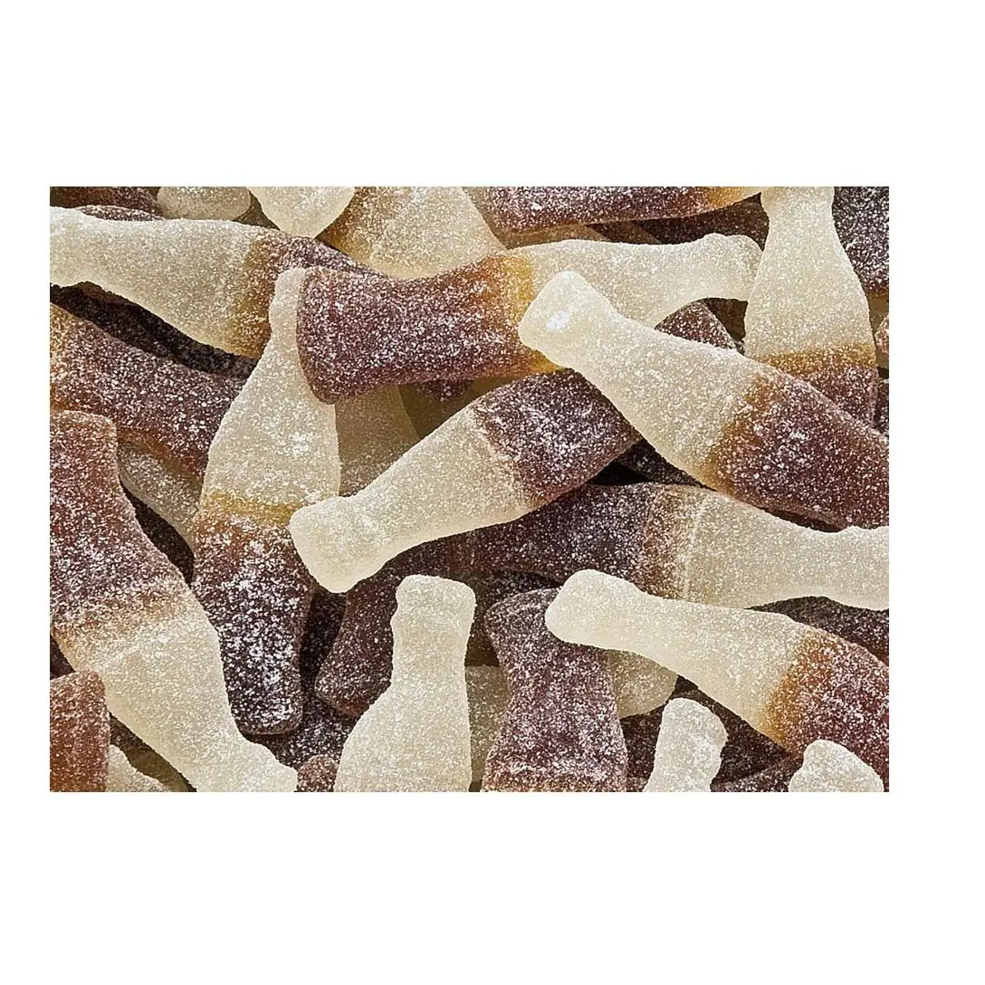 HARIBO MAXI COLA PICA 1KGson los clásicos maxi caramelos de goma con forma de refresco cola , que combina una irresistible textura y un intenso sabor a cola , recubiertos de pica. Sabor de Haribo TOP