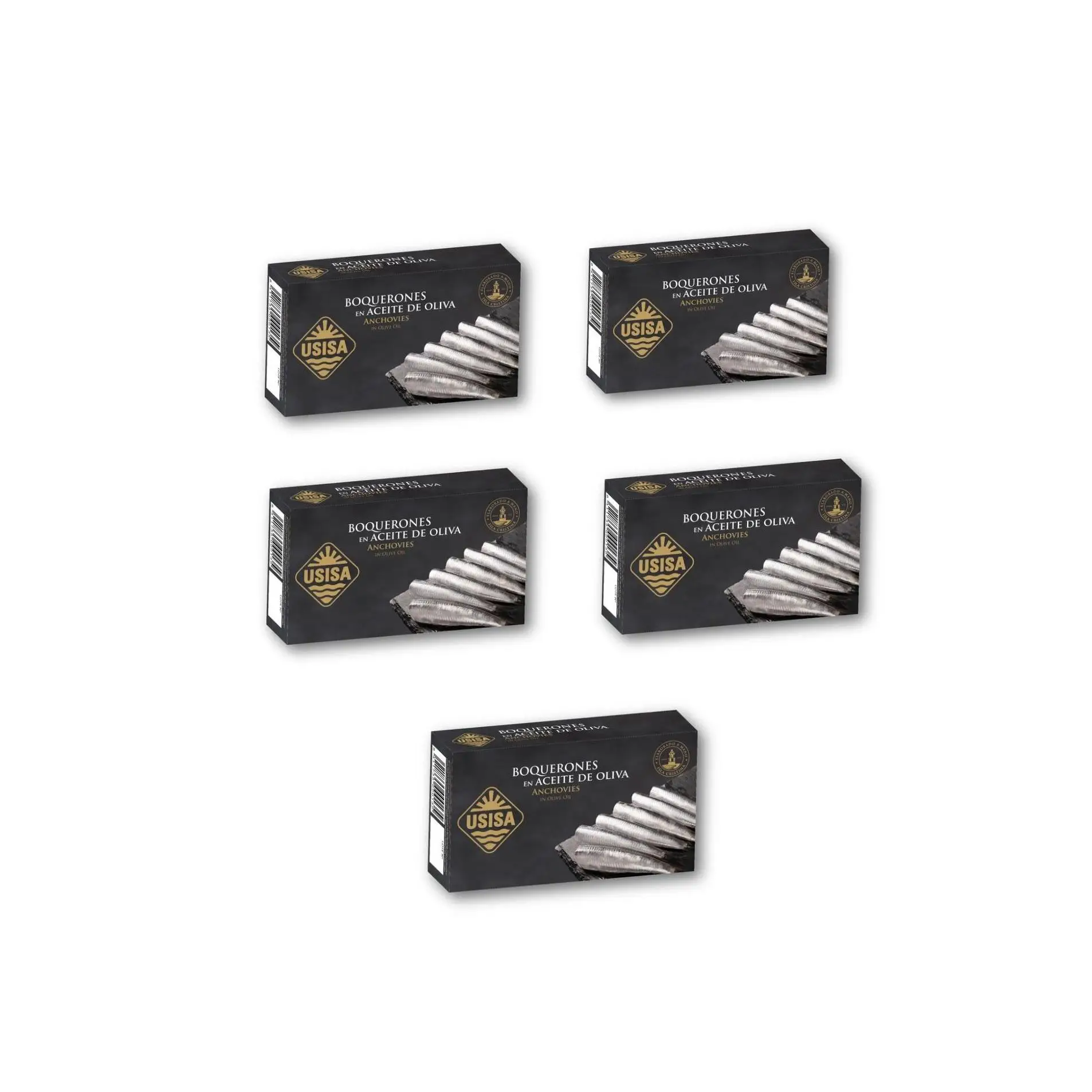 5 unidades - Boquerones en Aceite de Oliva USISA 84gr.