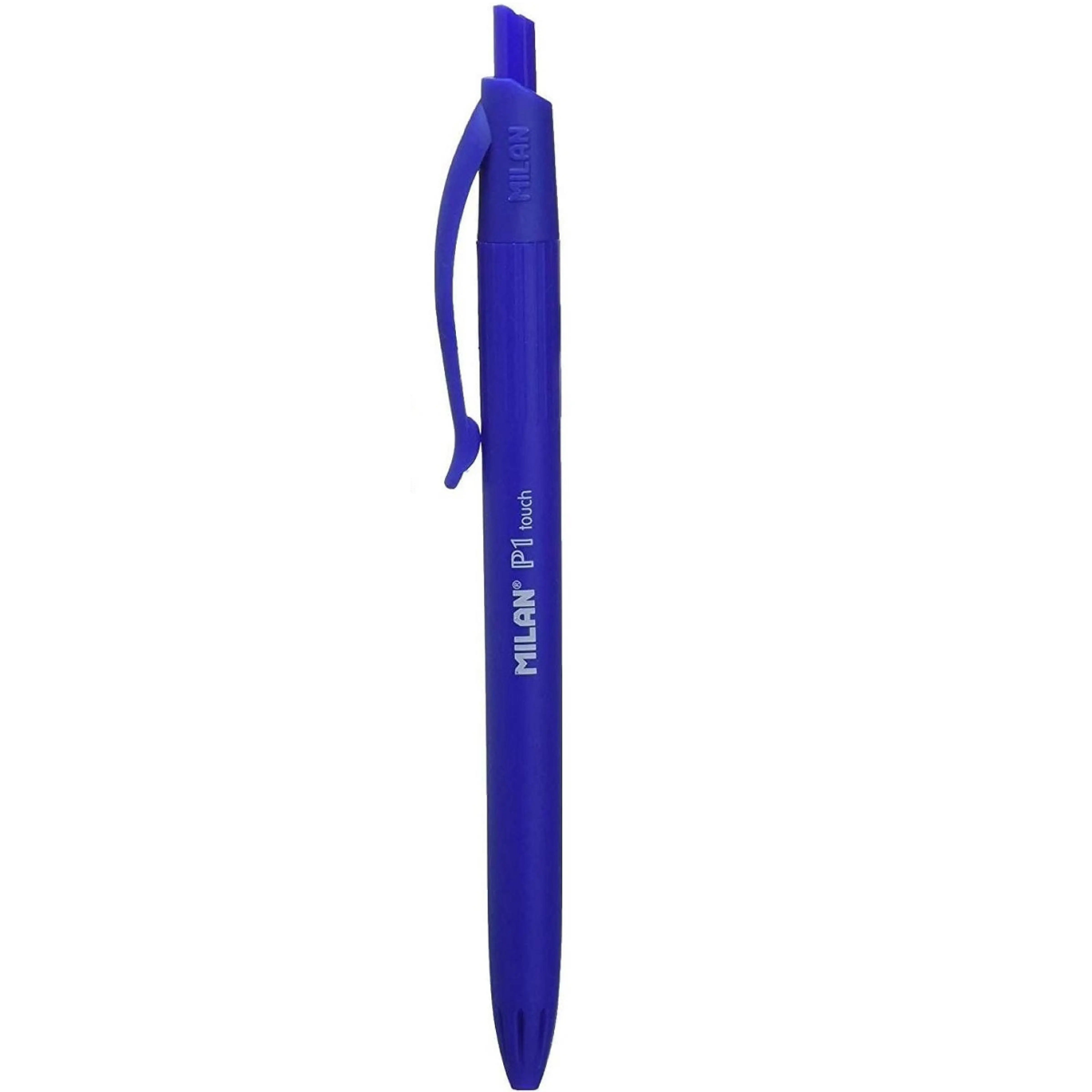 MILAN. Milan pen P1 touch. Soft and pleasant touch. Retractable with 1 mm soft slip tip. Clip on top