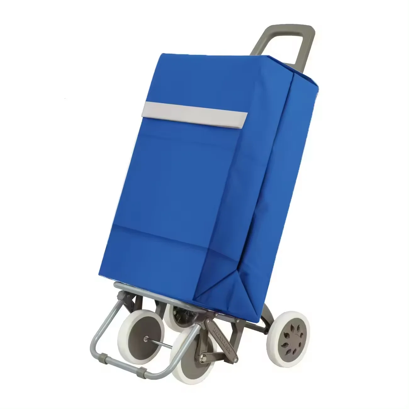 MULTI Trolley Lightweight Folding Shopping Cart 90x30x39cm 4 Rugged Wheels-Load Capacity 40 Liters