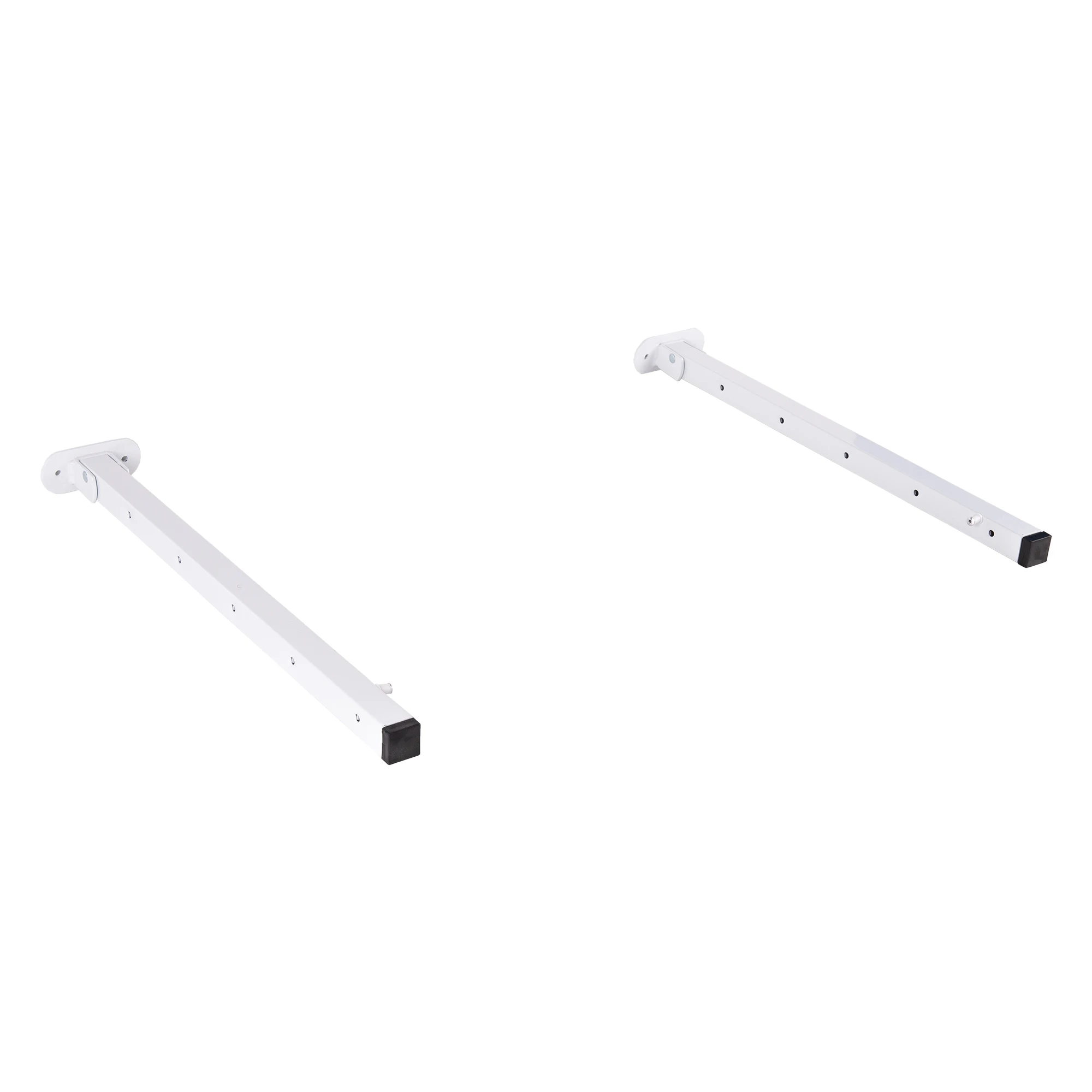 Cofan Tendedero de pared abatible | Juego de 2 soportes | Aplicación hasta 150 cm | Incluye tornillos y tacos | Longitud: 50,5 cm