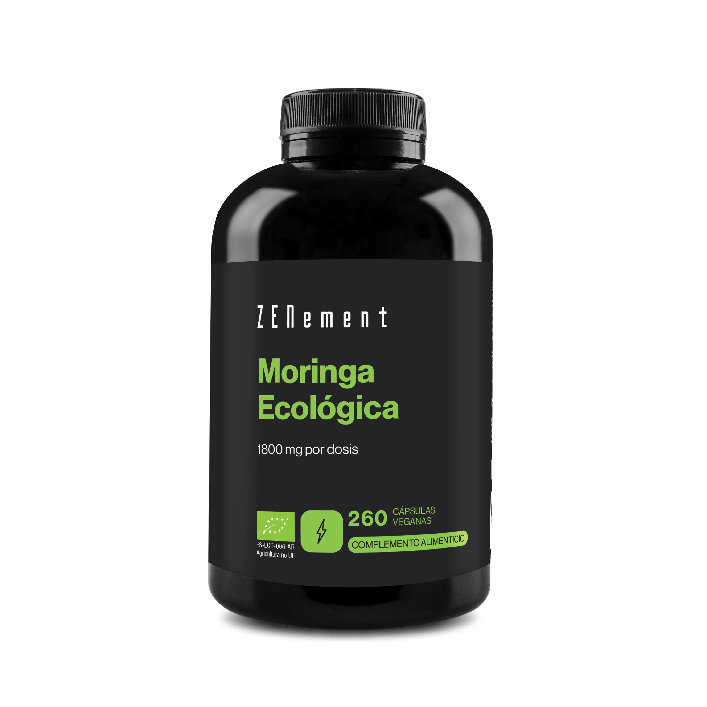 Moringa Ecológica 1800 mg por dosis - 260 Cápsulas Zenement