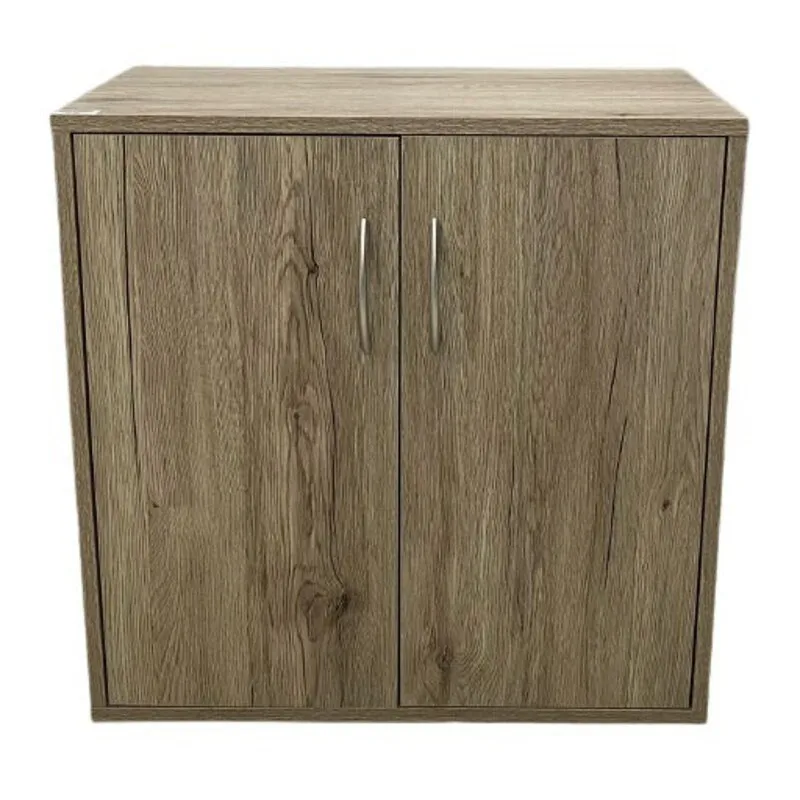 Maxia Market - Mueble Armario Para Pared de 3 Estantes 2 puertas de MDF 40 mm Color Roble Cambrian 60X30XH60CM