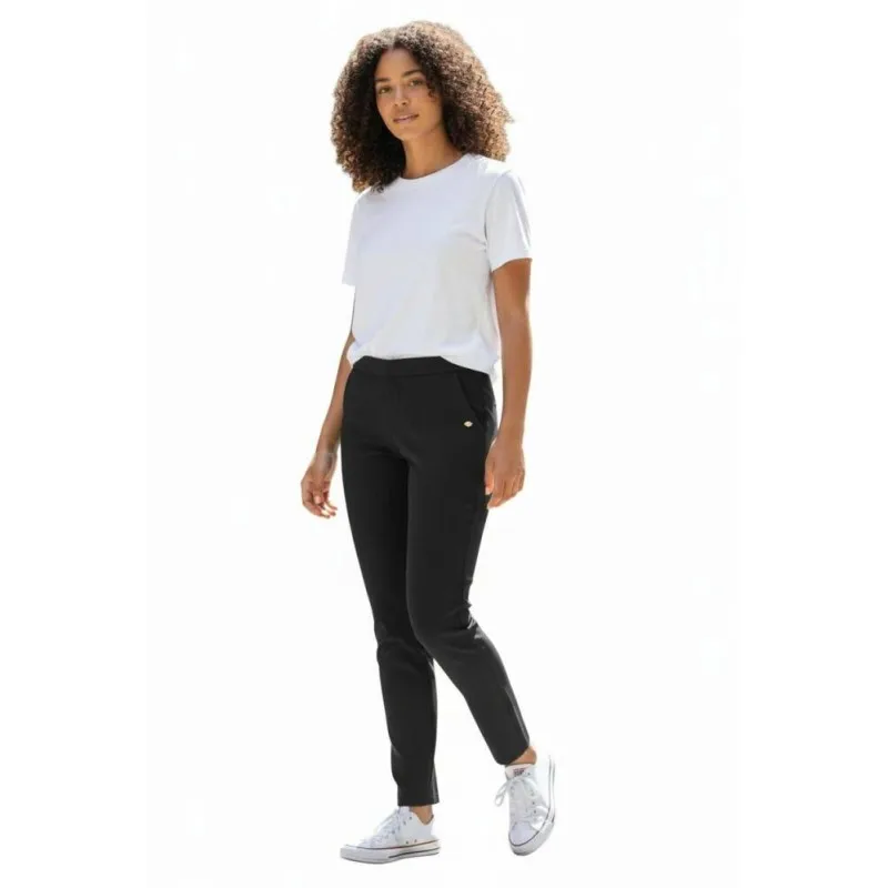 Pantalon Slx Pitillo Costura 003x7871 Negro Mujer Elastico