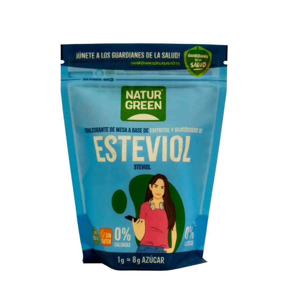 Steviol 500g Doypack Resellable Edulcorante Natural Sin Calorías NATURGREEN