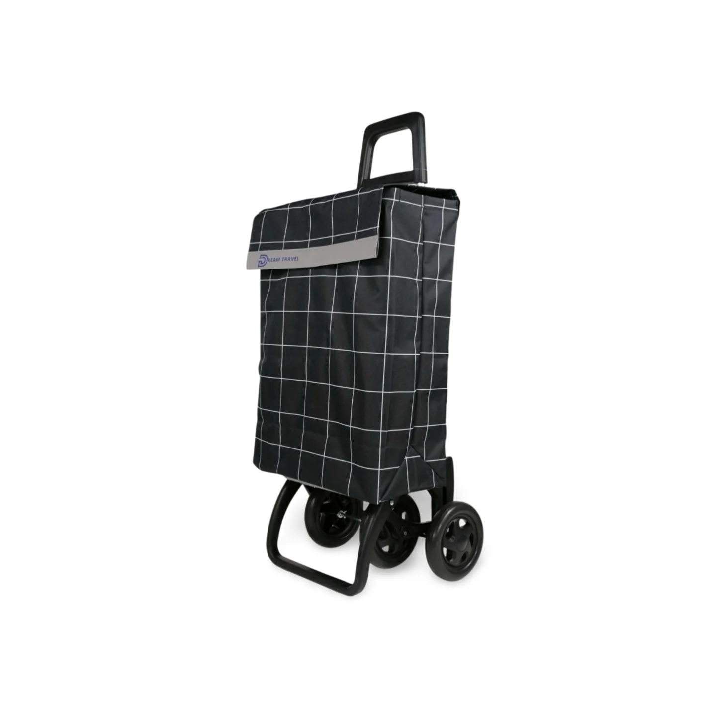 Carro de compras duradero de gran capacidad con ruedas diseño sencillo y atractivo ideal para facilitar el transporte de artículos y compras diarias práctico y funcional para todas tus necesidades