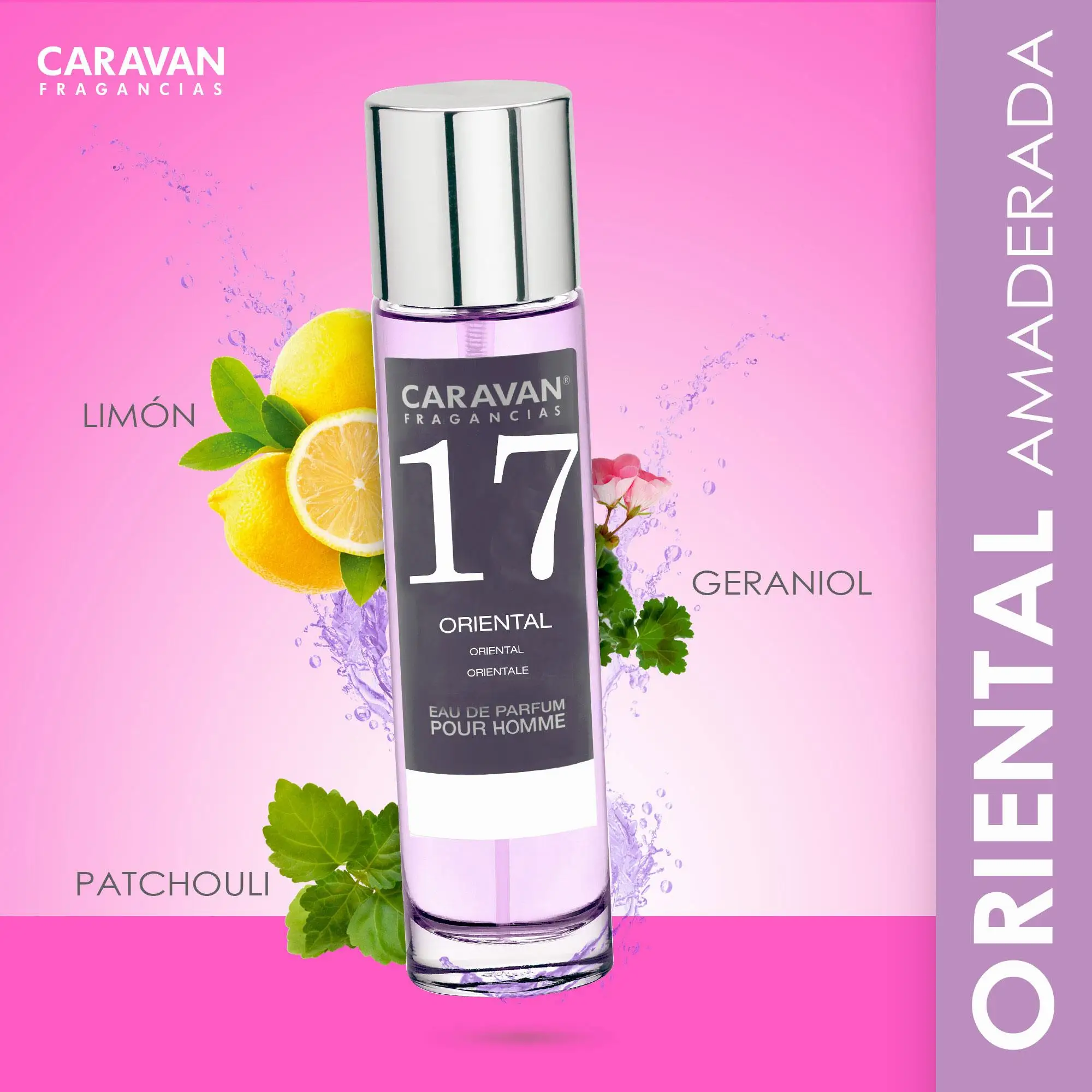 CARAVAN FRAGANCIES Perfume of Man No. 66 of 150 ml + Set of 10 Vials of Male Fragrances other than Caravan to uncross new aromas