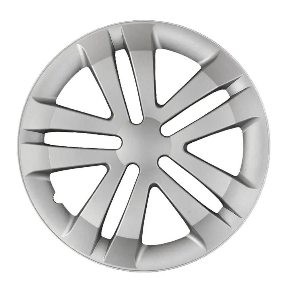 KRAWEHL - Juego de 4 Tapacubos - Modelo Bavaria - Cubre Llantas - Fácil de Instalar - Anillo de Sujección Ajustable - Resistente a los Golpes - Realizado en ABS - Color Plata