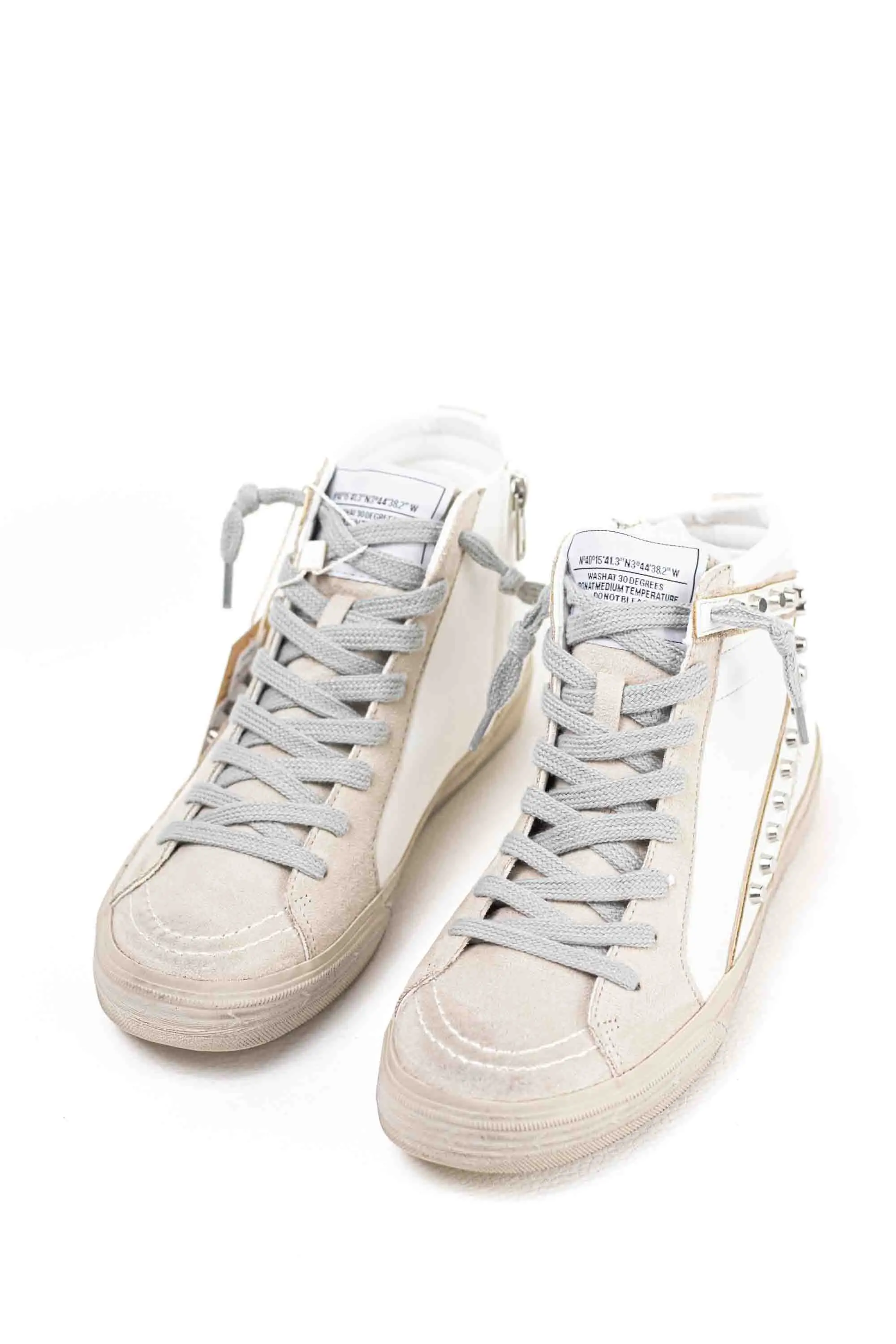 Mynzi Corina lace up glitter platform booty