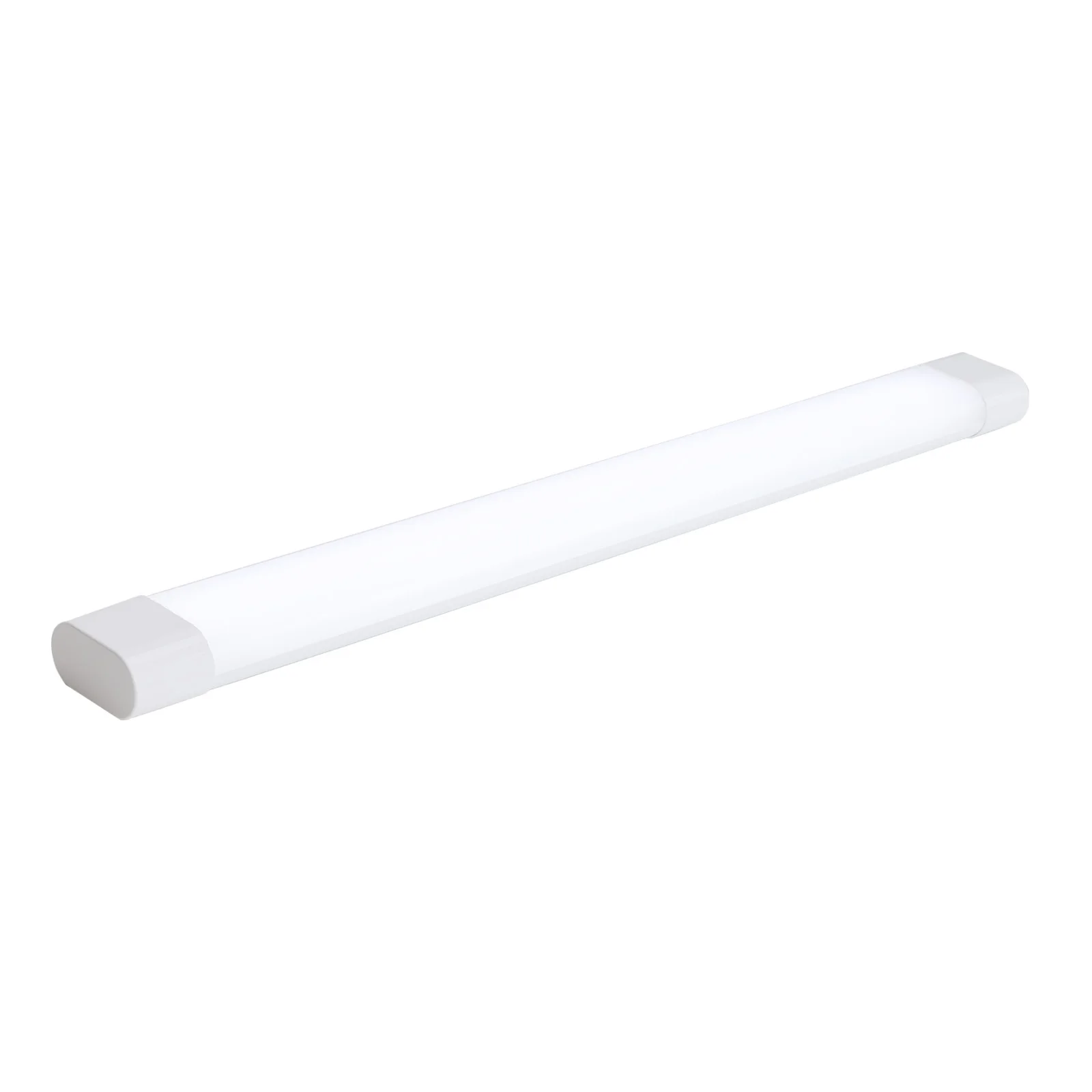 ALPINALUZ Luminaria Lineal LED 18W 60cm 6000K Blanco Frío, diseño compacto, pantalla blanca y apertura de luz de 180°