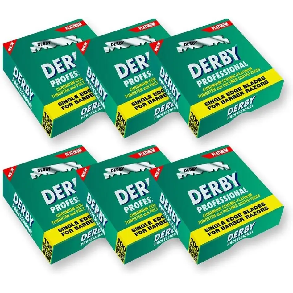 600 medias cuchillas de afeitar Derby profecional precortadas,cuchilla barberia,cuchilla navaja barberia,