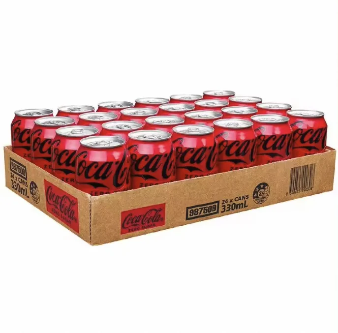 Shipping from Miravia Original Cocacola or Zero Sugar Can 33Cl Box 24U 4Px