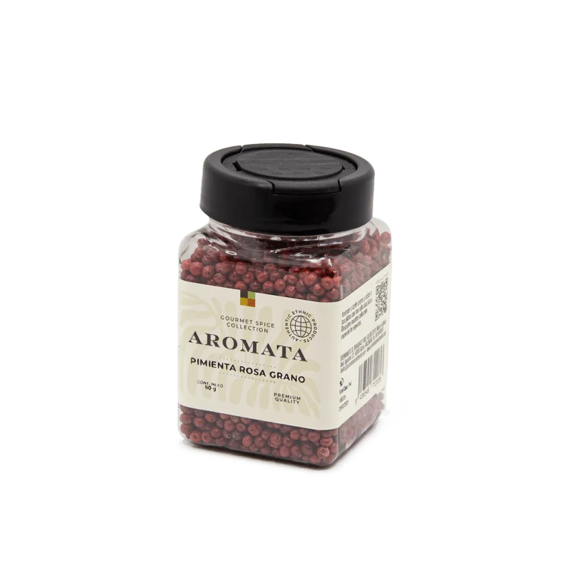 Pimienta Rosa Aromata Condiments - Especia Rosa de Madagascar para Pescados, Verduras y Quesos - 80 gramos