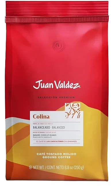 Wonderbox Juan Valdez-Colombian 100% ground coffee summit volcano hill 250gr each bag