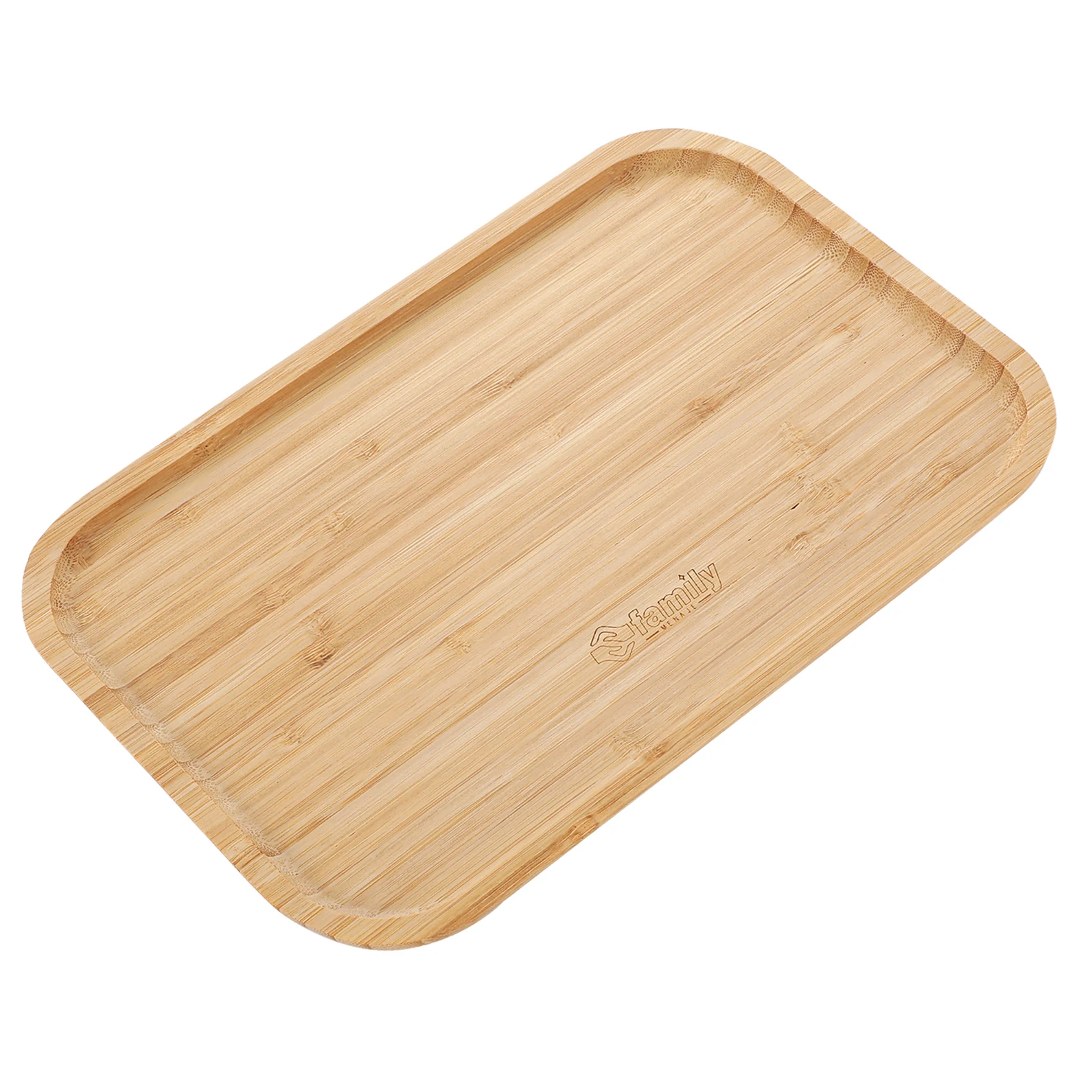 Family Bamboo Serving Tray, Rectangular Wooden Tray, Kitchen Tray, Serving Tray, Large Breakfast Tray