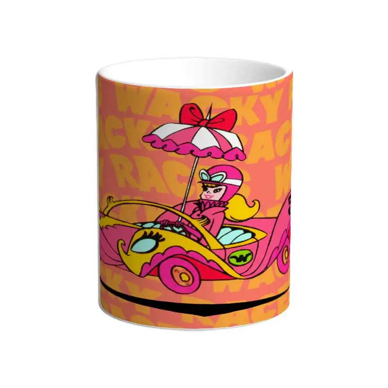 Mug crazy cars. Pierre Nodoyuna. Patan. Rocker. Scarecrow. Super convertible. Penelope Glamour