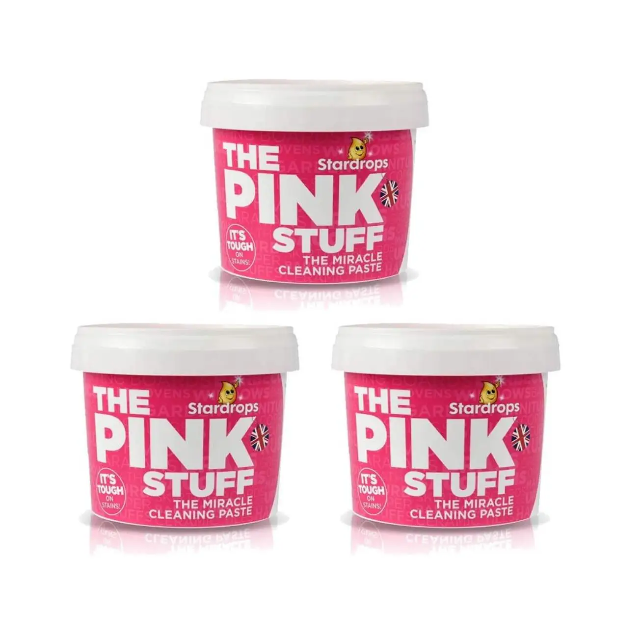 3 PCs x 850g Pink Stuff Cleaner paste 850gr - Ideal for cleaning all kinds of surfaces and grills-