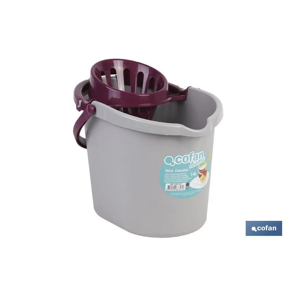 14l purple squeegee bucket